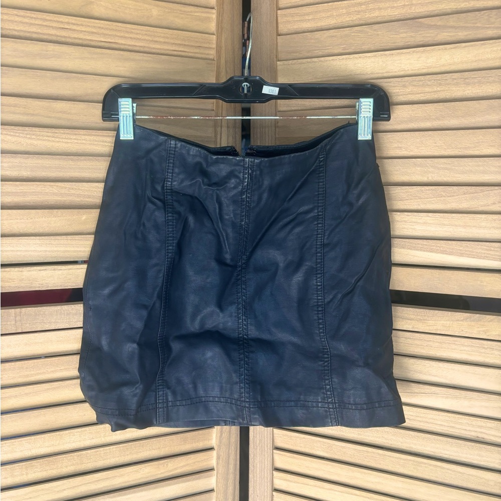 Free People Leather Skirt